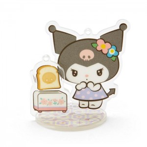 Hello Kitty Kuromi Acrylic Keychain and Stand (Retro Room Series) Šedé | CZ_HK70972