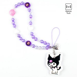 Hello Kitty Kuromi Beaded Charm Mobile Phone Wrist Strap Fialové | CZ_HK32342