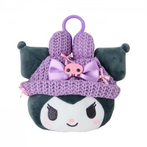 Hello Kitty Kuromi Cozy Cap Mascot Clip Pouch Fialové Černé | CZ_HK64323