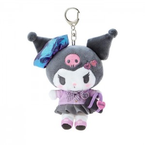 Hello Kitty Kuromi Plush Mascot Keychain (Sanrio Academy Series) Šedé | CZ_HK68884