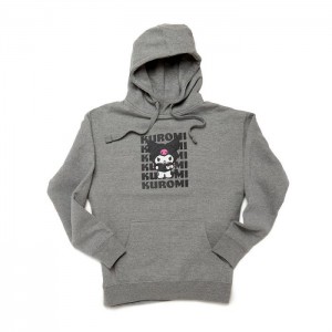 Hello Kitty Kuromi Watashi Wa Unisex Hoodie Šedé | CZ_HK92056
