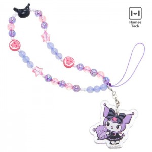 Hello Kitty Kuromi - Lolita Version Beaded Charm Mobile Phone Wrist Strap Fialové | CZ_HK89977