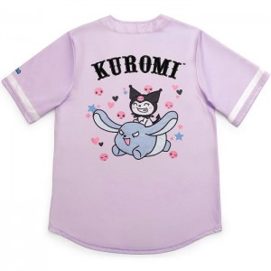 Hello Kitty Kuromi x JapanLA Baseball Jersey Fialové | CZ_HK73026