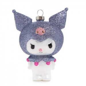 Hello Kitty Kuromi x Kat + Annie Glass Ornament Šedé | CZ_HK47770