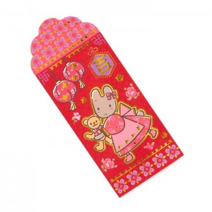 Hello Kitty Marron Cream 8-pc Vertical Enclosure Envelopes (Red) Červené | CZ_HK60776