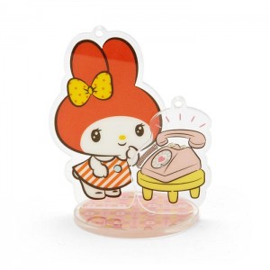 Hello Kitty My Melody Acrylic Keychain and Stand (Retro Room Series) Červené | CZ_HK19991