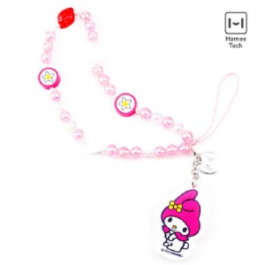 Hello Kitty My Melody Beaded Charm Mobile Phone Wrist Strap Růžové | CZ_HK68808