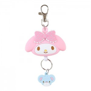 Hello Kitty My Melody Bestie Face Badge Reel Růžové | CZ_HK32224