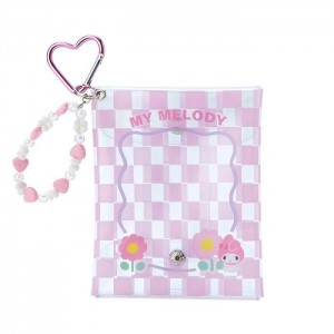 Hello Kitty My Melody Clear Snap Mini Pouch (Pastel Check Series) Růžové | CZ_HK92828