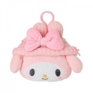 Hello Kitty My Melody Cozy Cap Mascot Clip Pouch Růžové | CZ_HK70411
