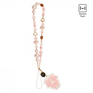 Hello Kitty My Melody Latte Bear Beaded Charm Mobile Phone Wrist Strap Růžové | CZ_HK33996