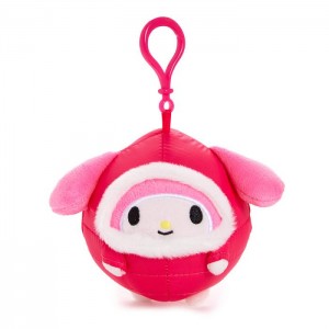 Hello Kitty My Melody Mascot Clip (Winter Puffer Series) Červené | CZ_HK29047