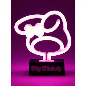 Hello Kitty My Melody Silhouette Neon Light Lamp Bílé | CZ_HK19259