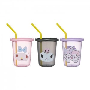Hello Kitty My Melody & Kuromi Complete Tumbler 3pc Set Viacfarebný | CZ_HK11269