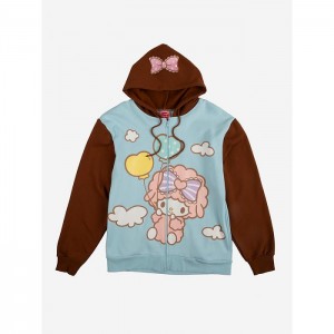 Hello Kitty My Sweet Piano x Dumbgood Zip Hoodie Viacfarebný | CZ_HK39794