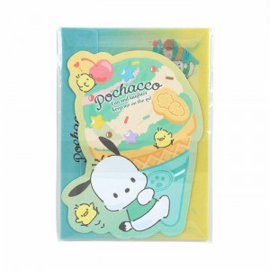 Hello Kitty Pochacco Letter Set (Ice Cream Party Series) Zelene | CZ_HK50109
