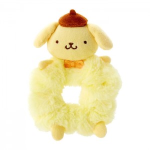 Hello Kitty Pompompurin Plush Scrunchie Žluté | CZ_HK63851