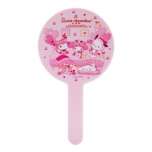 Hello Kitty Sanrio Characters Hand Mirror (Staycation Series) Růžové | CZ_HK62636