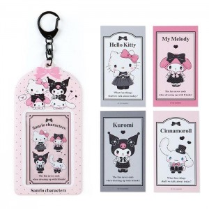 Hello Kitty Sanrio Characters ID Badge Holder & Sticker Set (Pretty Party Series) Šedé Růžové | CZ_HK38169