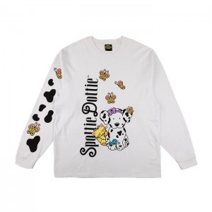 Hello Kitty Spottie Dottie x Dumbgood Distressed Long Sleeve Žluté | CZ_HK57809